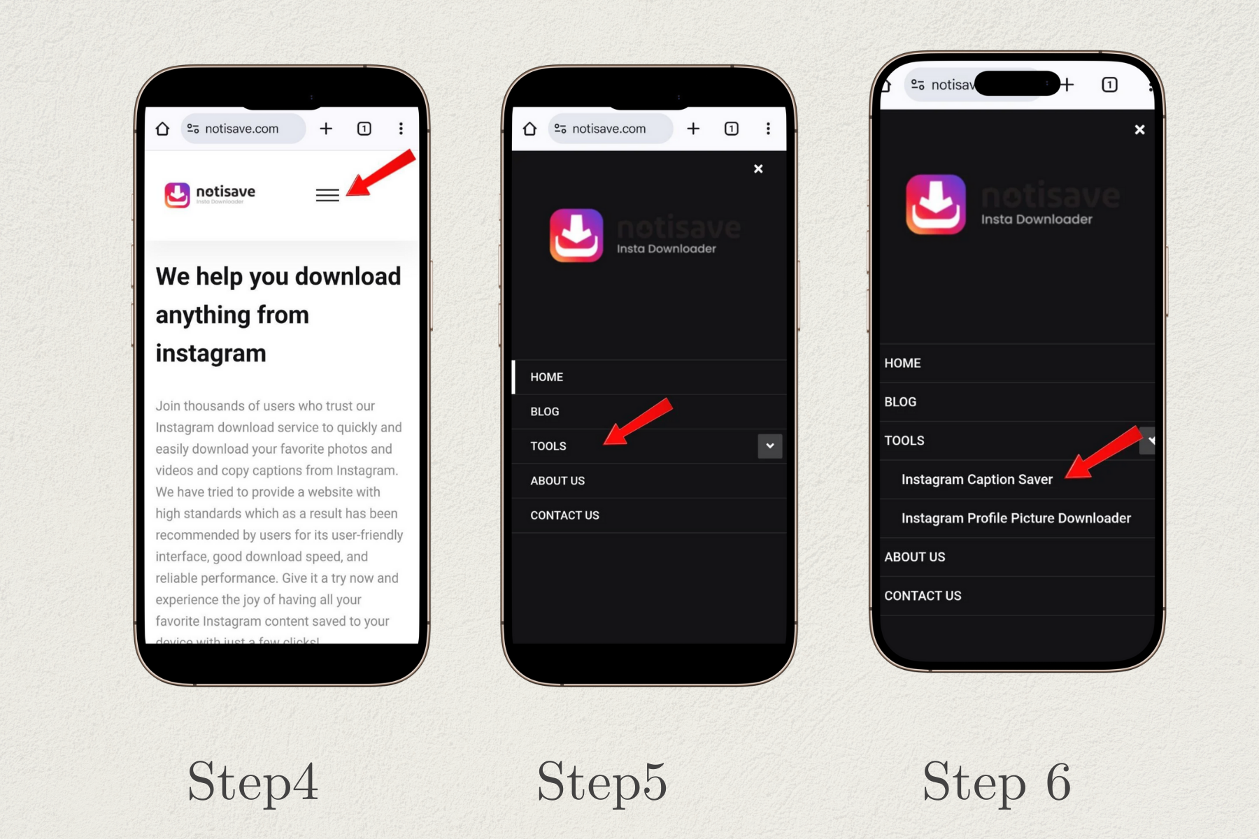 Step 2 - Paste on Notisave