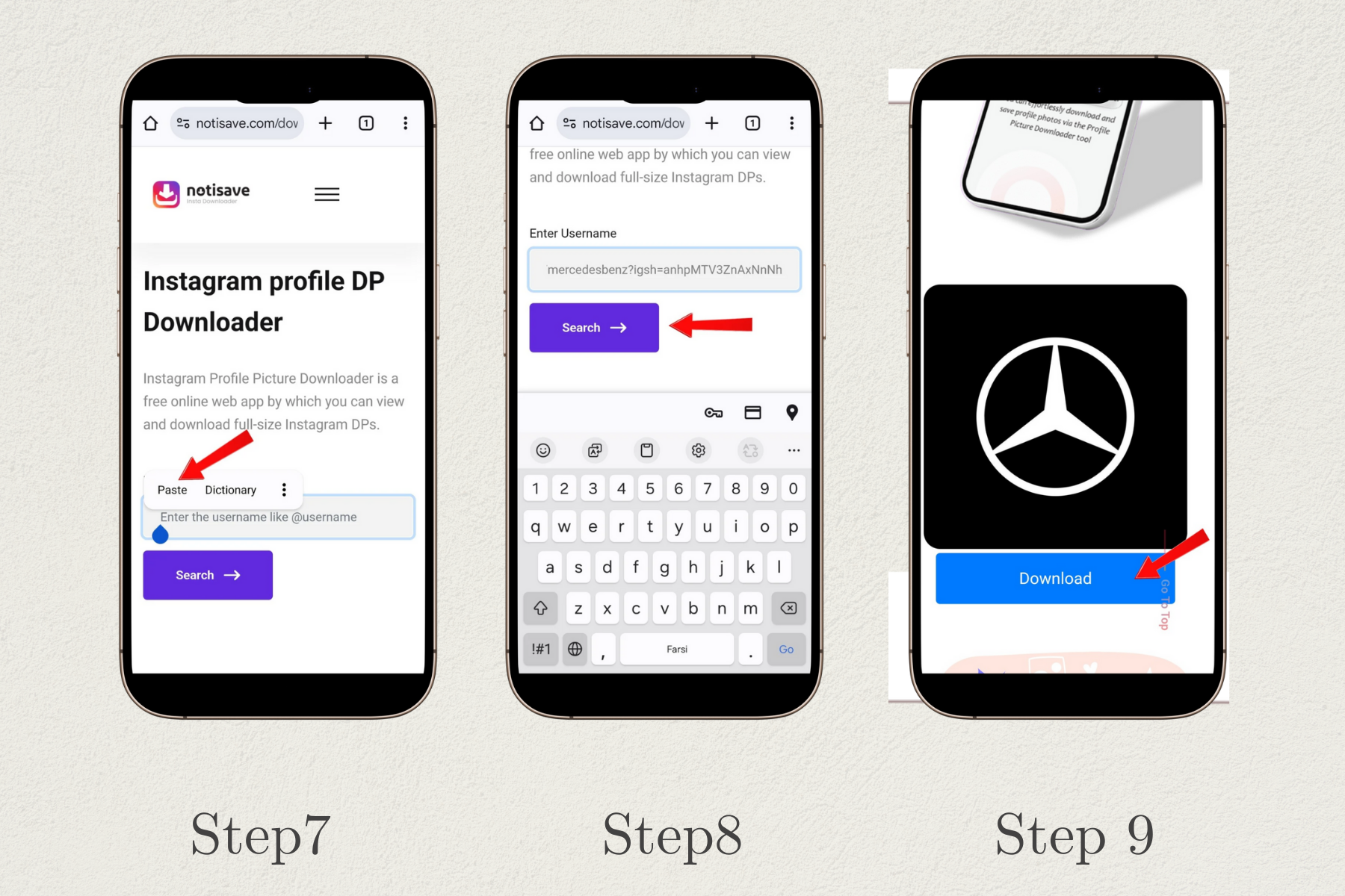 Step 3 - Download Instagram Profile Picture