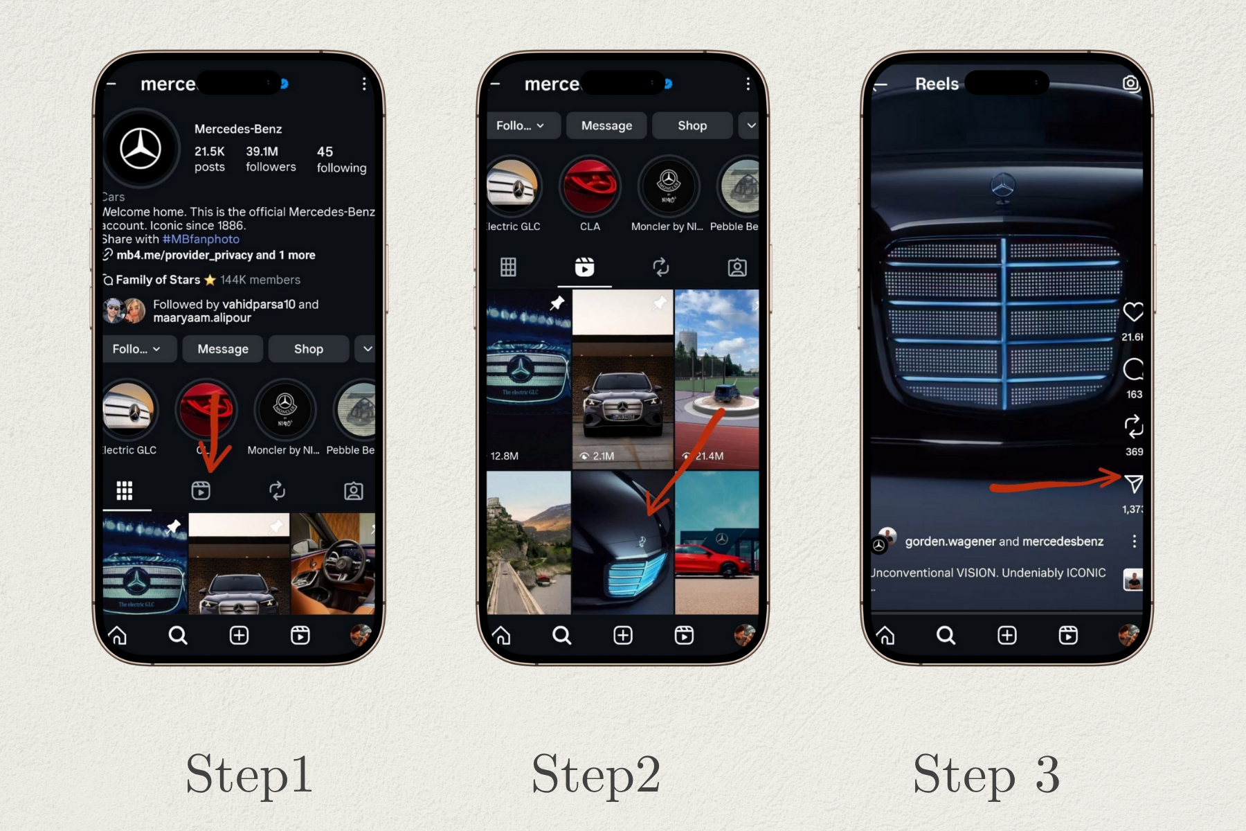 Copy Instagram Reels link