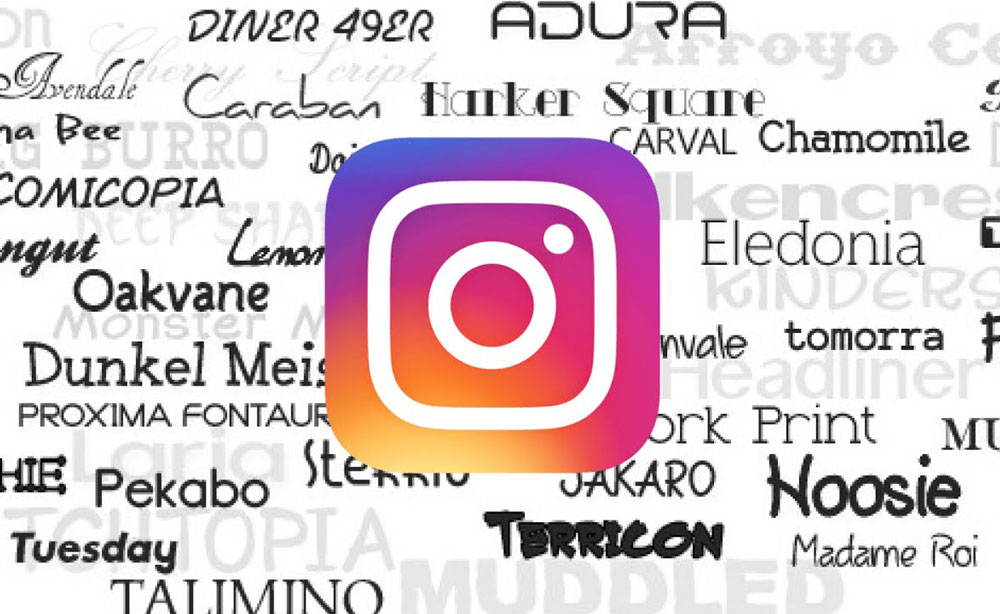 Custom Fonts for Different Instagram Sections